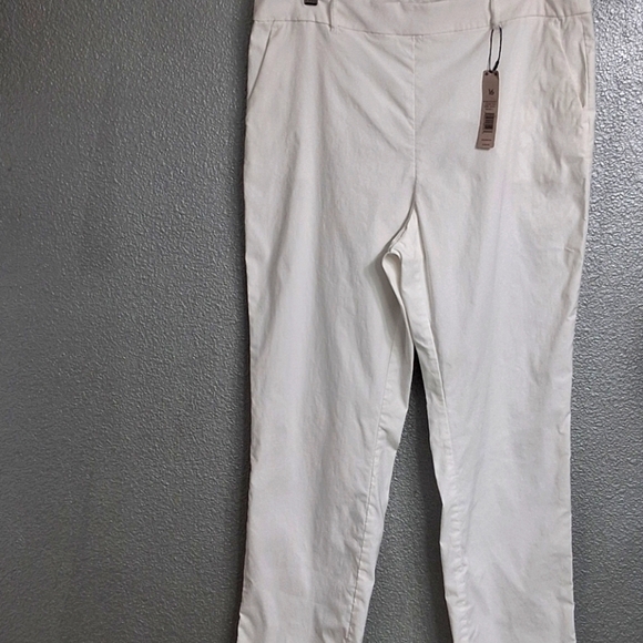 NWT Nic & Zoe Polished Wonderstretch High Waist Paper White Pants   Size 16 - Picture 4 of 8
